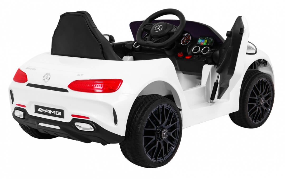 Masinuta electrica pentru copii Mercedes Benz GT (2588) Alb - imagine 6