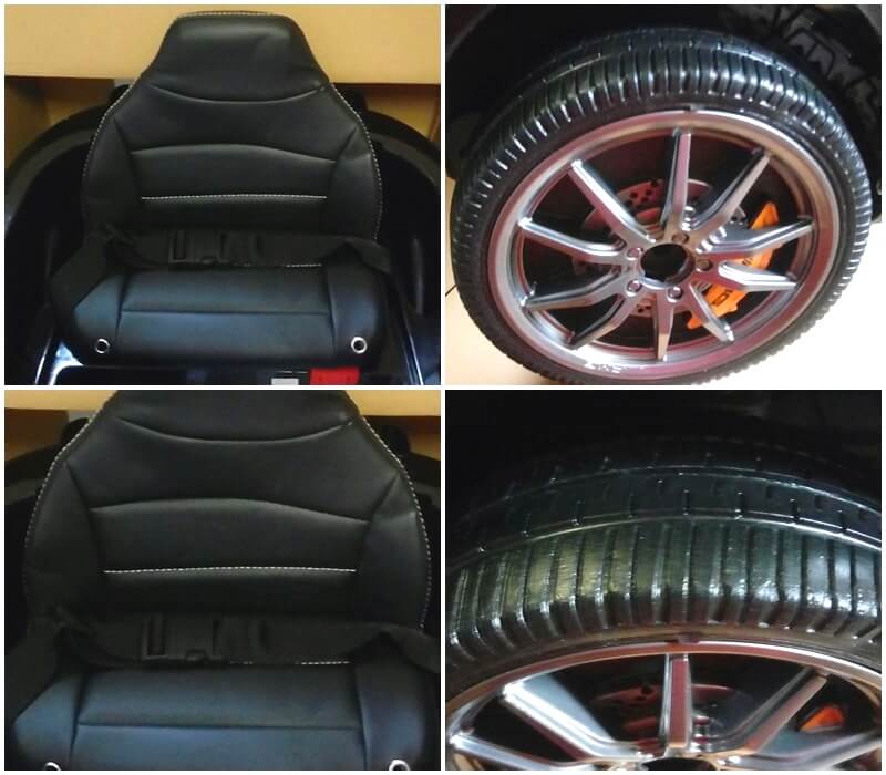 Masinuta electrica pentru copii Mercedes GTR Alb - imagine 5