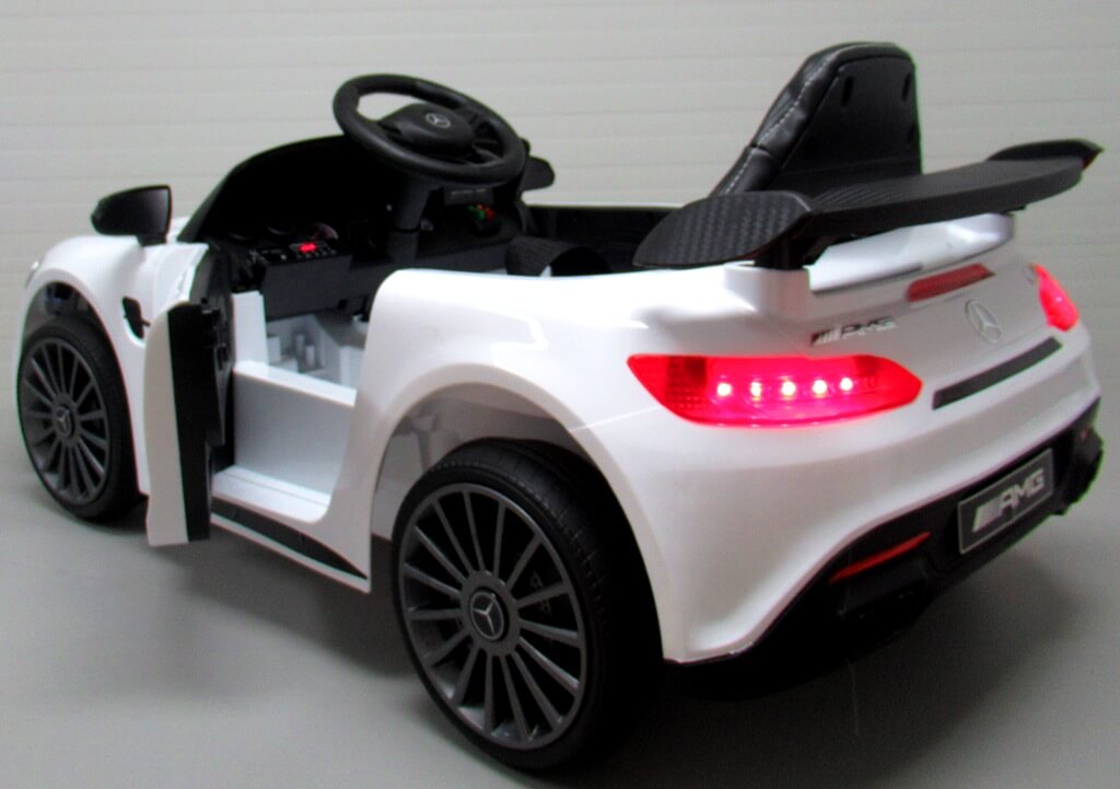 Masinuta electrica pentru copii Mercedes GTR-s 12V 50W (011) Alb - imagine 13