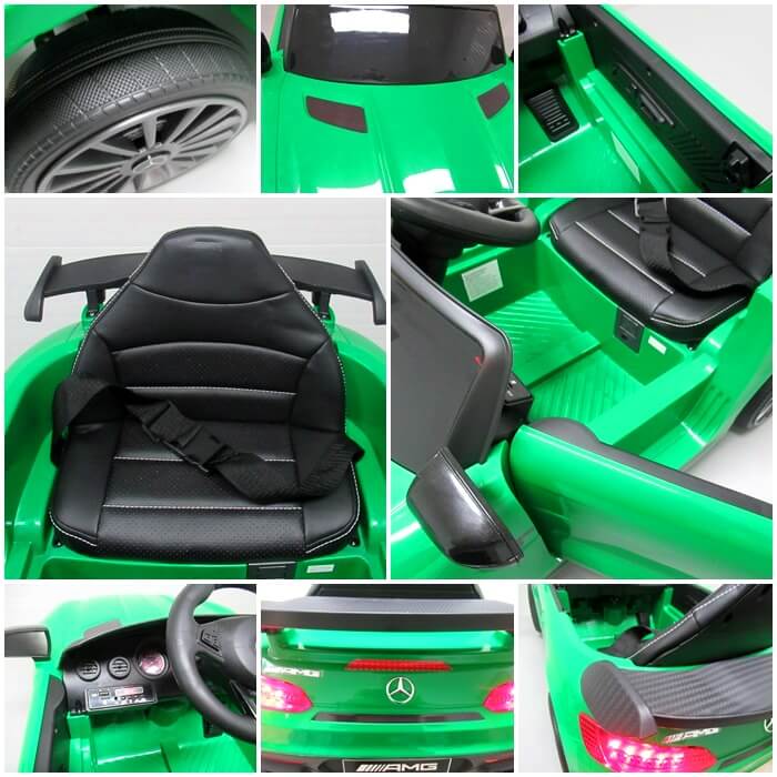 Masinuta electrica pentru copii Mercedes GTR-s 12V 50W (011) Verde - imagine 7