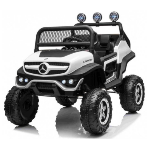 Masinuta electrica pentru copii Mercedes Benz NEW UNIMOG 4×4 (199) Alb