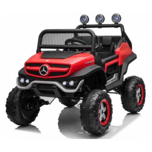 Masinuta electrica pentru copii Mercedes Benz NEW UNIMOG 4×4 (199) Rosu
