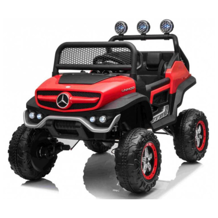 Masinuta electrica pentru copii Mercedes Benz NEW UNIMOG 4x4 (199) Rosu