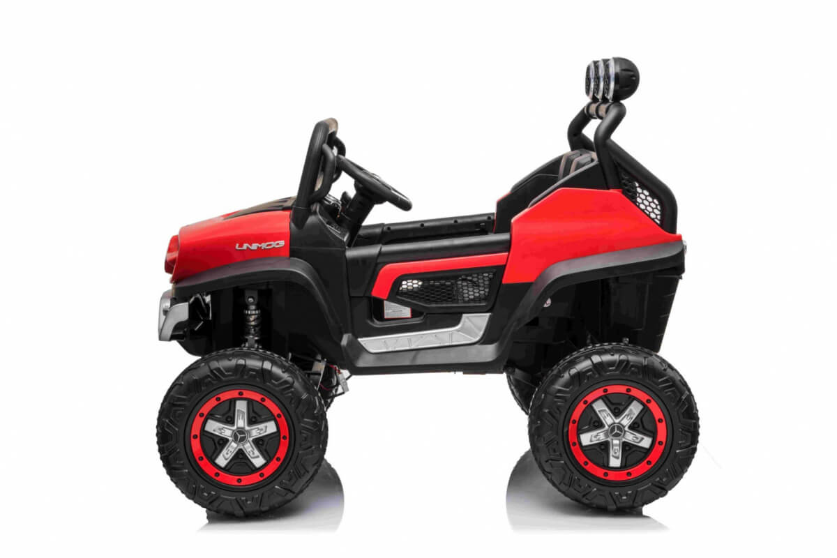 Masinuta electrica pentru copii Mercedes Benz NEW UNIMOG 4x4 (199) Rosu - imagine 3