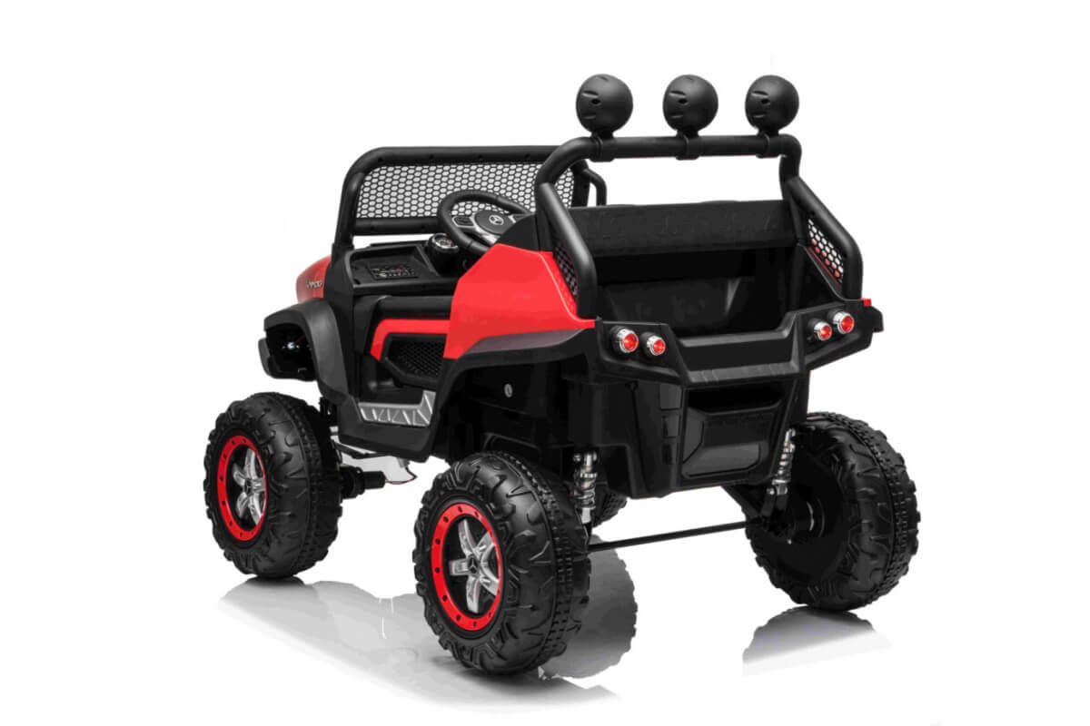 Masinuta electrica pentru copii Mercedes Benz NEW UNIMOG 4x4 (199) Rosu - imagine 4