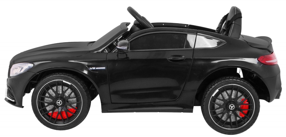 Masinuta electrica pentru copii MERCEDES AMG C63s Coupe (1588) Negru metalizat - imagine 5