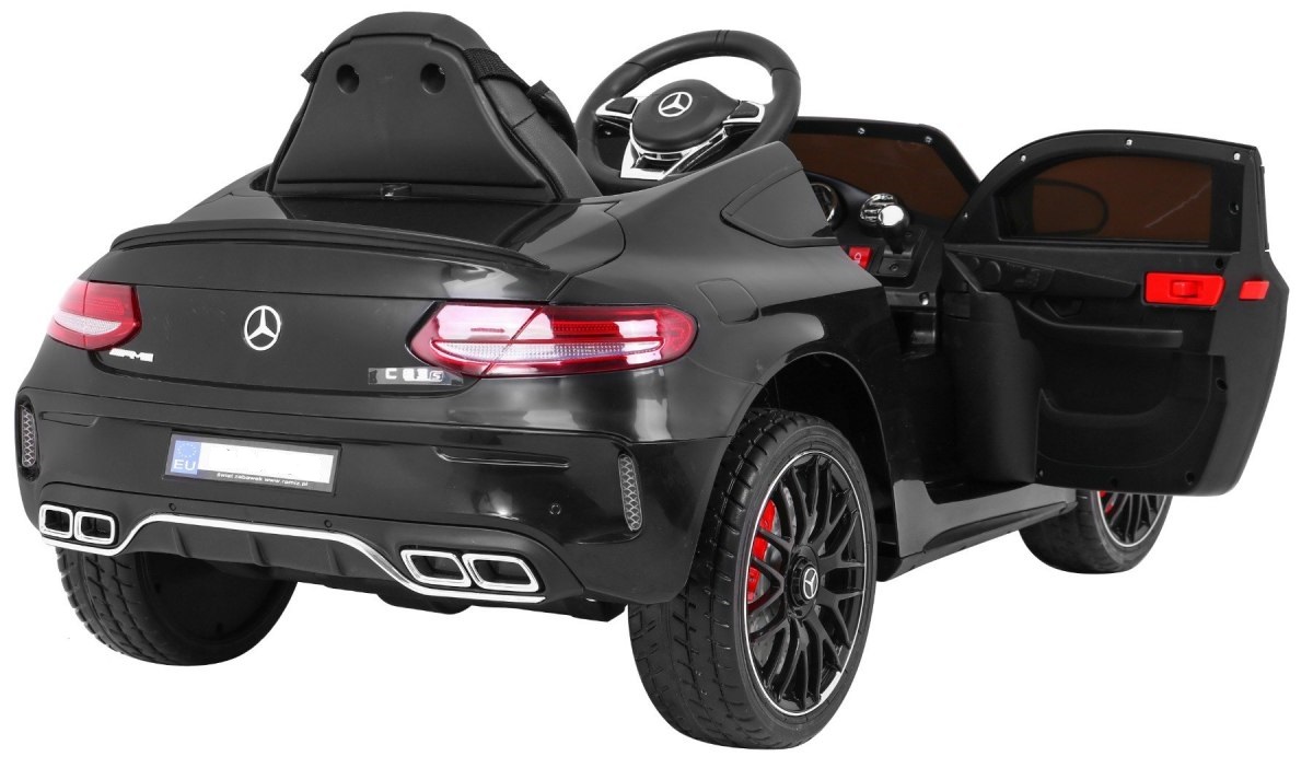 Masinuta electrica pentru copii MERCEDES AMG C63s Coupe (1588) Negru metalizat - imagine 8
