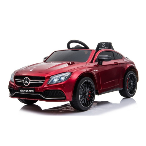 Masinuta electrica pentru copii MERCEDES AMG C63s Coupe (1588) Visiniu metalizat