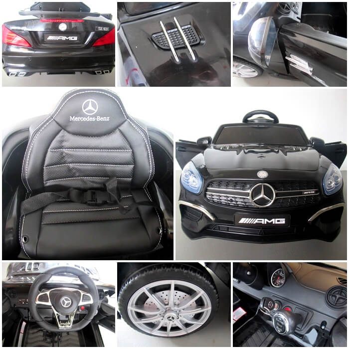 Masinuta electrica pentru copii Mercedes AMG SL63 (A006) Negru - imagine 5