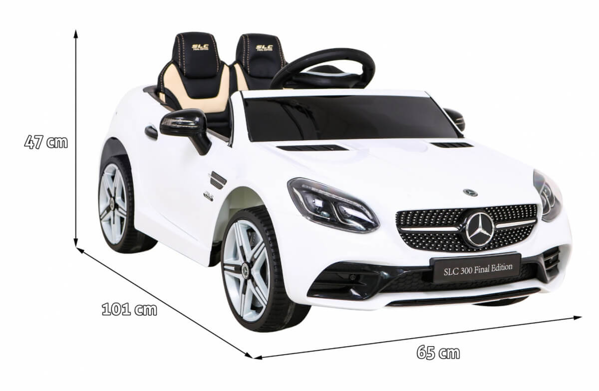 Masinuta electrica pentru copii Mercedes SLC 300 ( 704) Alb - imagine 2