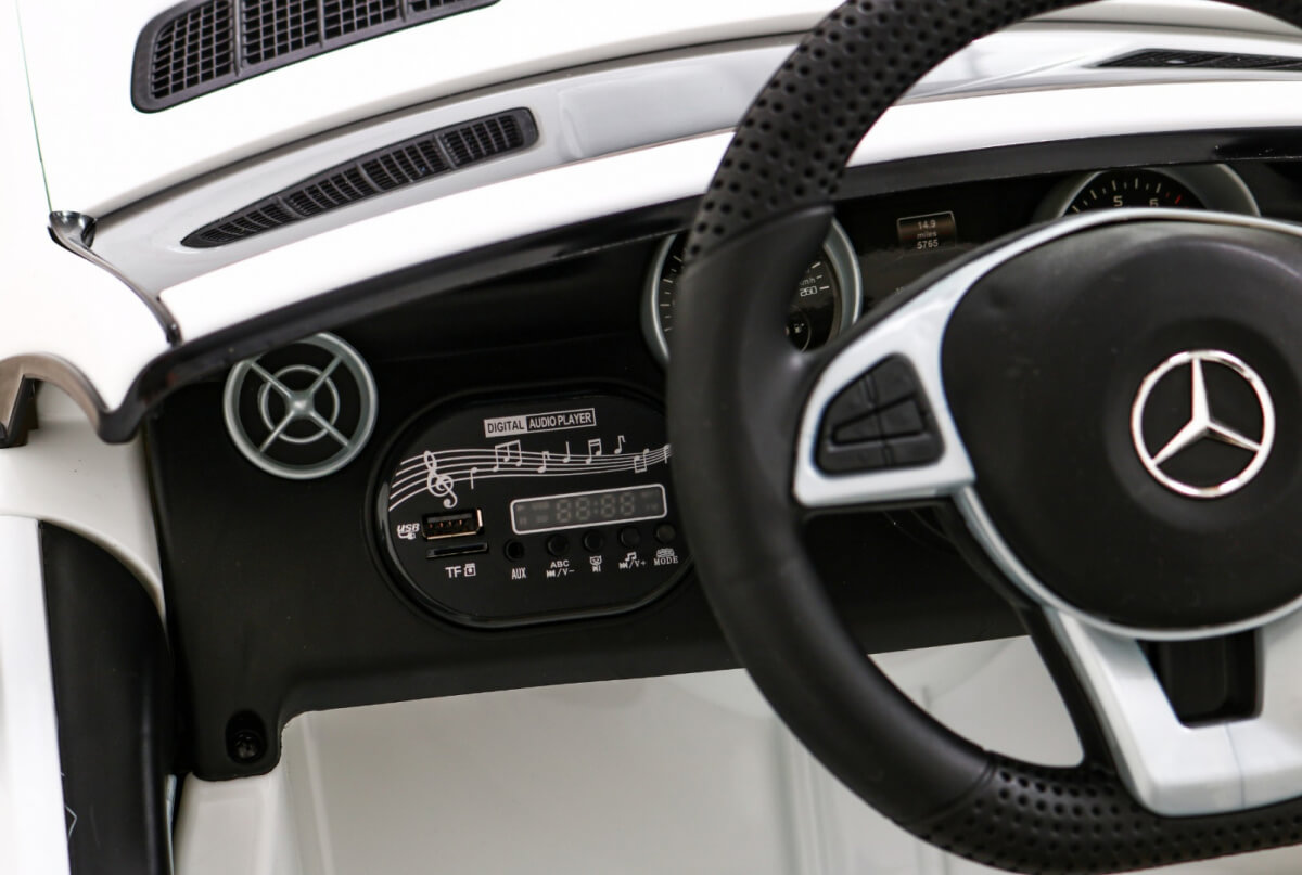 Masinuta electrica pentru copii Mercedes SLC 300 ( 704) Alb - imagine 8