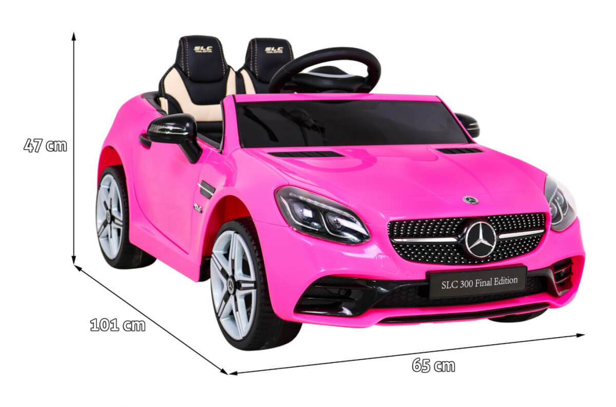 Masinuta electrica pentru copii Mercedes SLC 300 ( 704) Roz - imagine 2