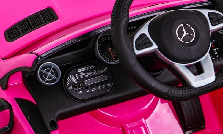 Masinuta electrica pentru copii Mercedes SLC 300 ( 704) Roz - imagine 6