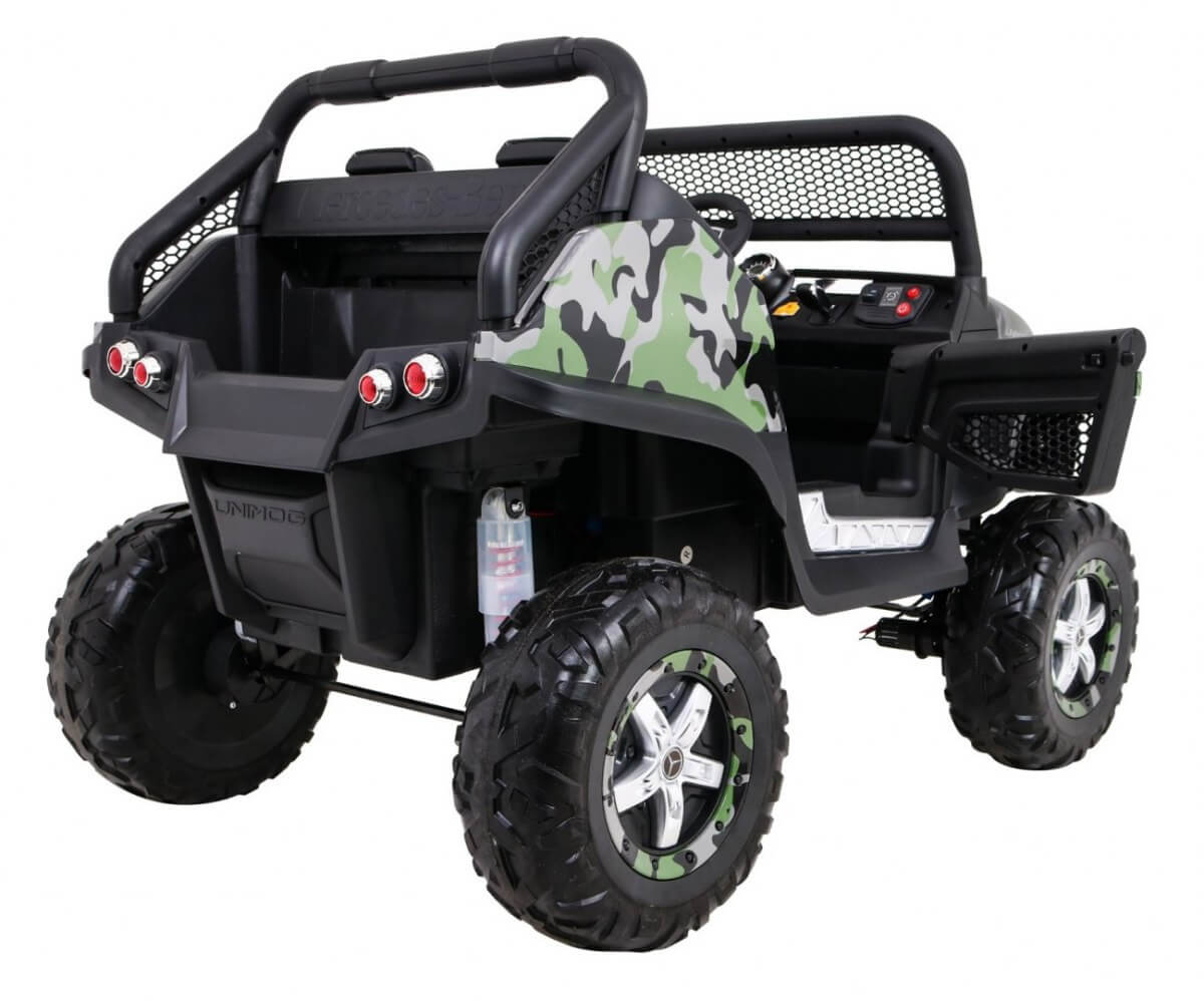 Masinuta electrica pentru copii Mercedes Benz UNIMOG XXL 4x4, Military - imagine 2