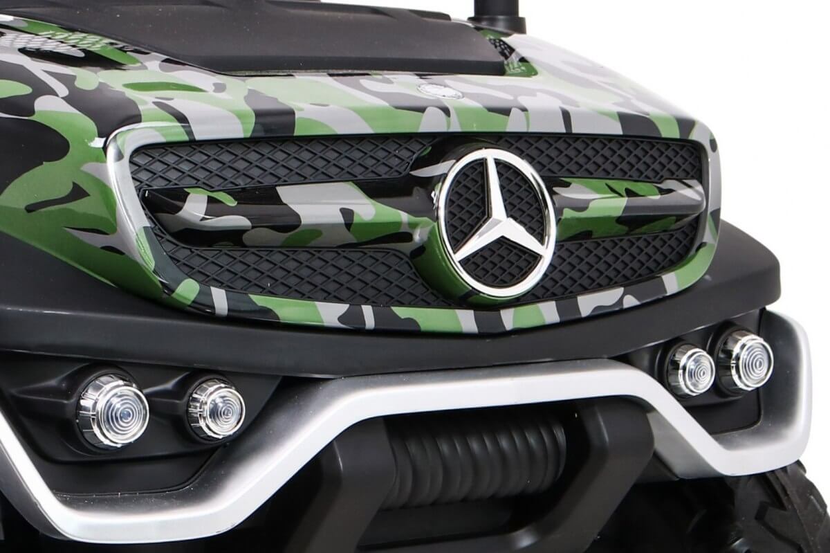 Masinuta electrica pentru copii Mercedes Benz UNIMOG XXL 4x4, Military - imagine 5