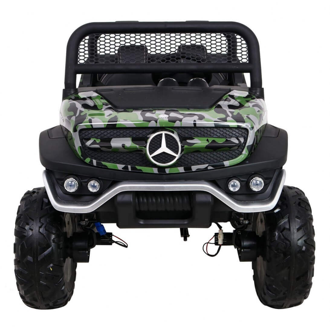 Masinuta electrica pentru copii Mercedes Benz UNIMOG XXL 4x4, Military - imagine 7