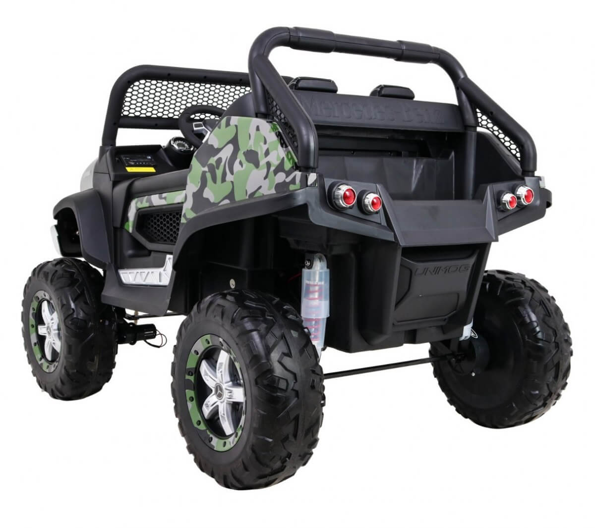 Masinuta electrica pentru copii Mercedes Benz UNIMOG XXL 4x4, Military - imagine 9