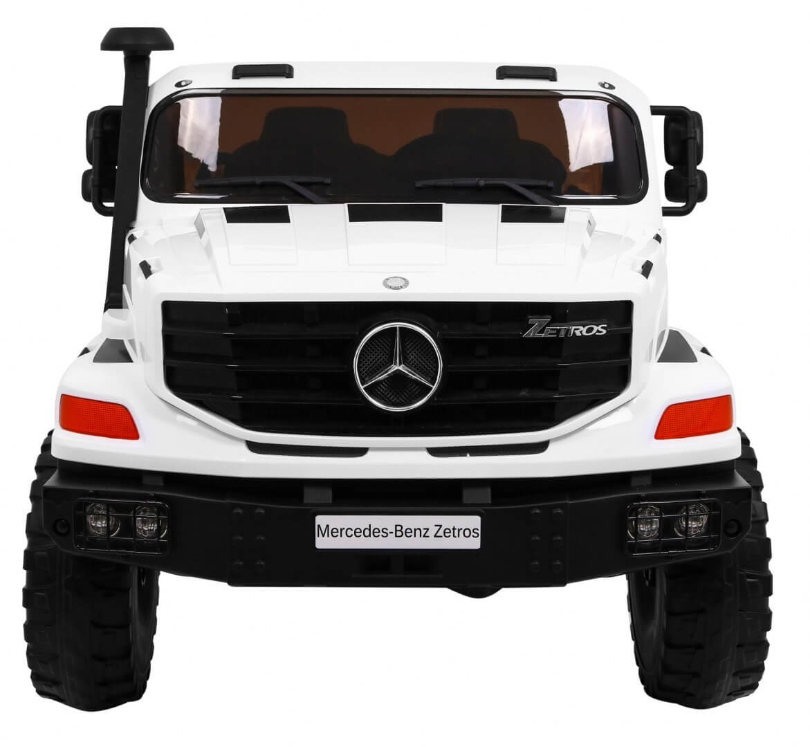 Masinuta electrica pentru copii cu 2 locuri SUV Mercedes Benz Zetros (0916) Alb - imagine 3
