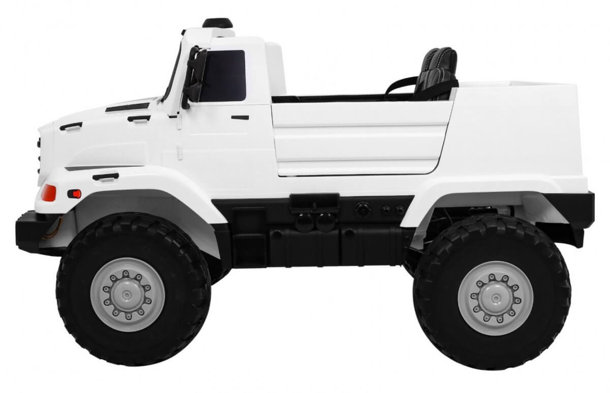 Masinuta electrica pentru copii cu 2 locuri SUV Mercedes Benz Zetros (0916) Alb - imagine 4