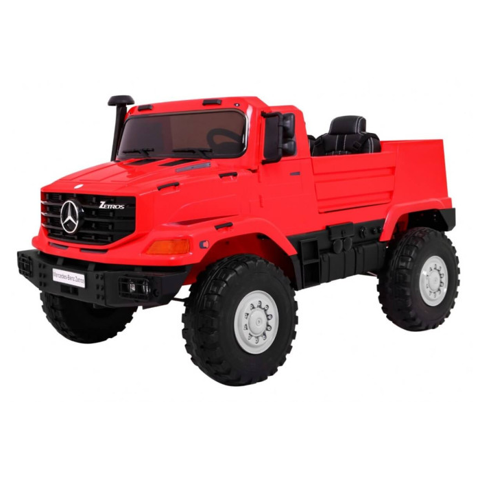 Masinuta electrica pentru copii cu 2 locuri SUV Mercedes Benz Zetros (0916) Rosu