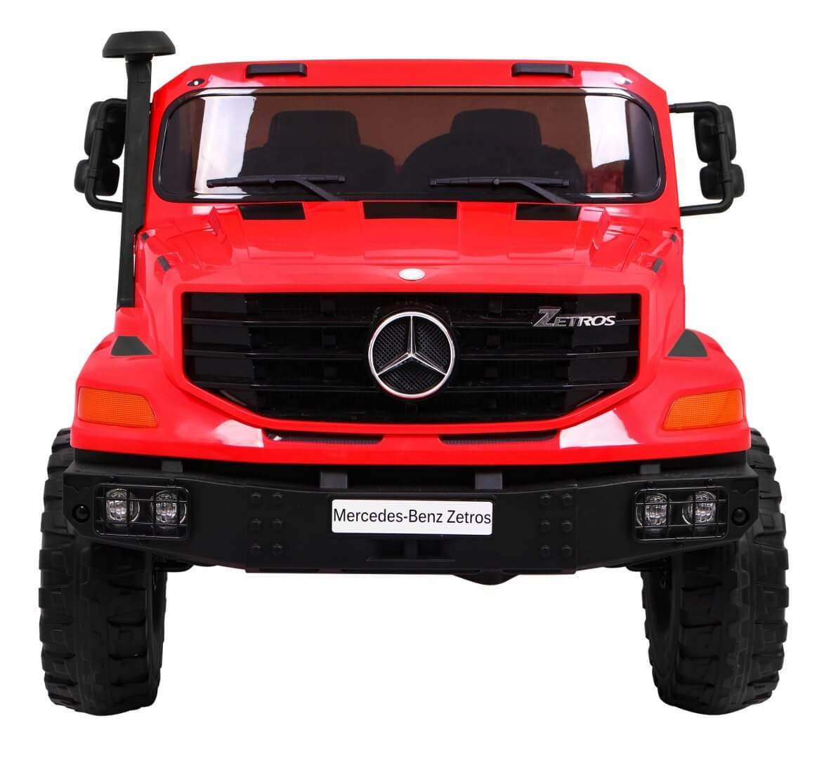 Masinuta electrica pentru copii cu 2 locuri SUV Mercedes Benz Zetros (0916) Rosu - imagine 3