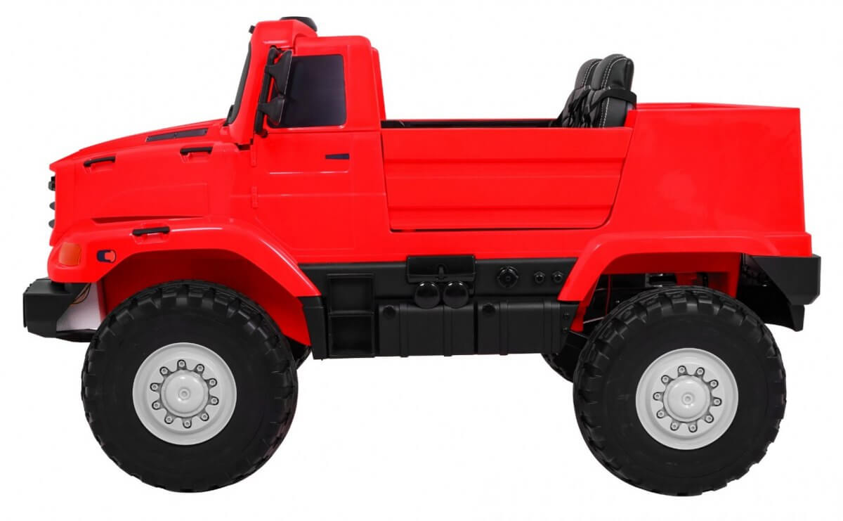 Masinuta electrica pentru copii cu 2 locuri SUV Mercedes Benz Zetros (0916) Rosu - imagine 4