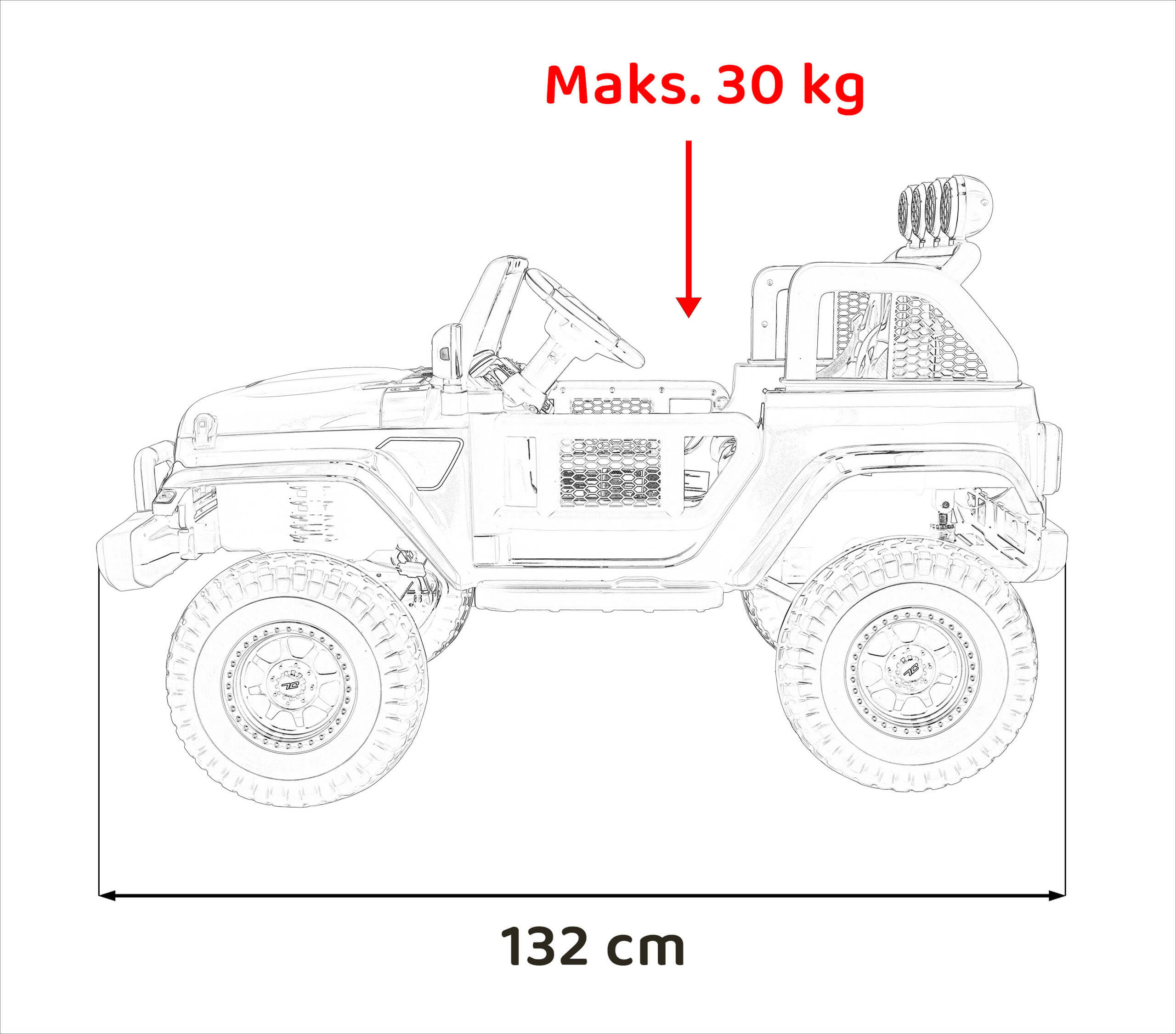 Masinuta electrica copii SUV OFFROAD 4x4 JL213 Roz 12V 14Ah, 2 locuri, telecomanda parentala, roti EVA - imagine 3