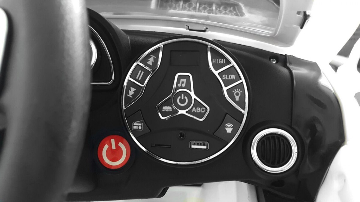 Masinuta electrica pentru copii PASSION-S (HL1558) Alb - imagine 6