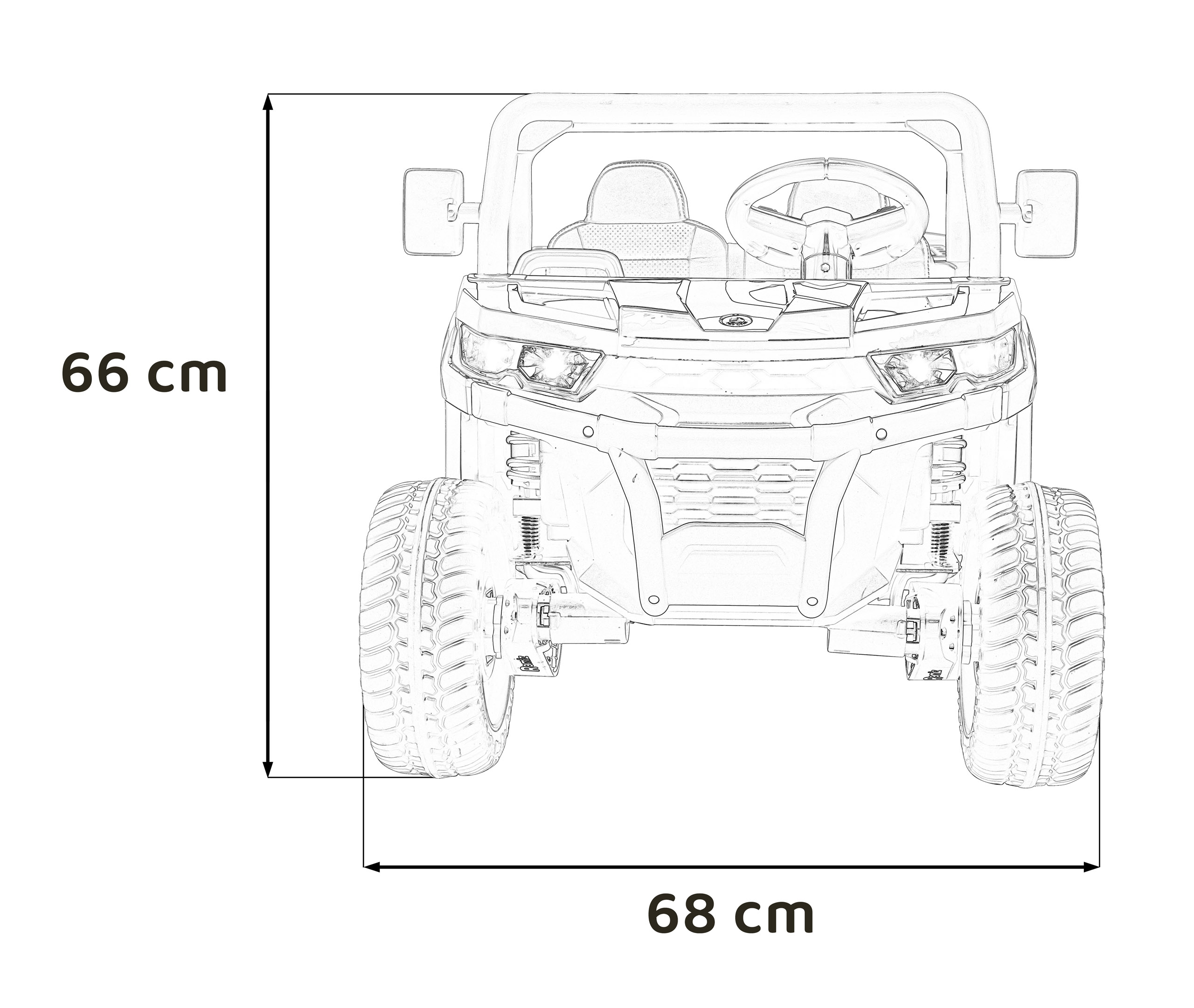 Masinuta eIectrica pentru copii PICK UP SPEED 900 4x4 (623) Alb - imagine 6