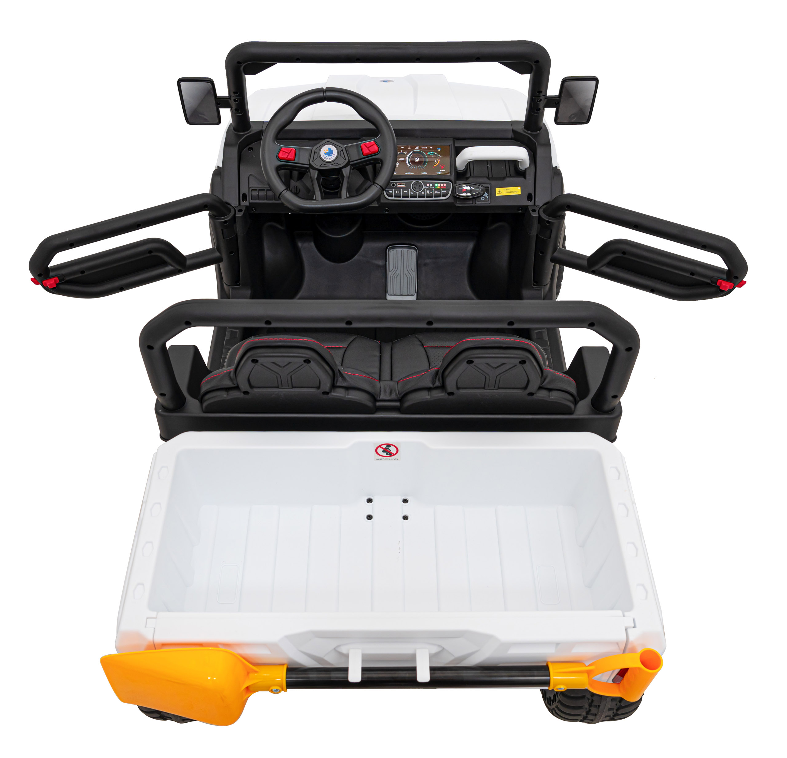 Masinuta eIectrica pentru copii PICK UP SPEED 900 4x4 (623) Alb - imagine 7
