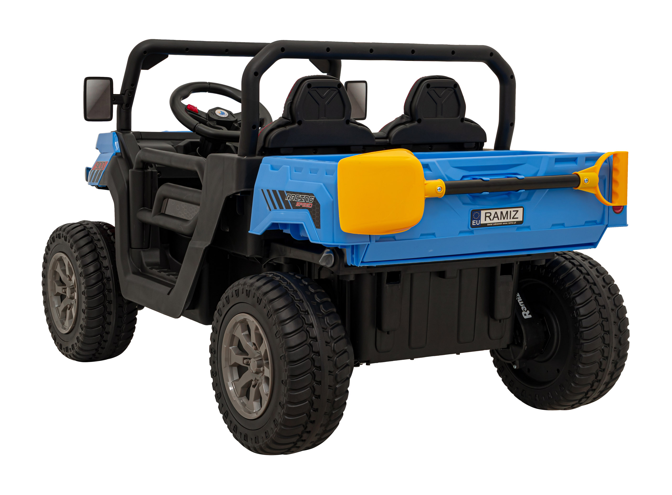 Masinuta eIectrica pentru copii PICK UP SPEED 900 4x4 (623) Albastru - imagine 4