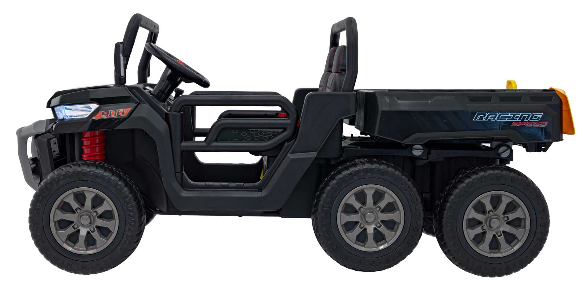 UTV eIectric pentru copii cu 2 locuri Farmer Truck XXL 900 12V 200W 4x4 (623B) Negru - imagine 2