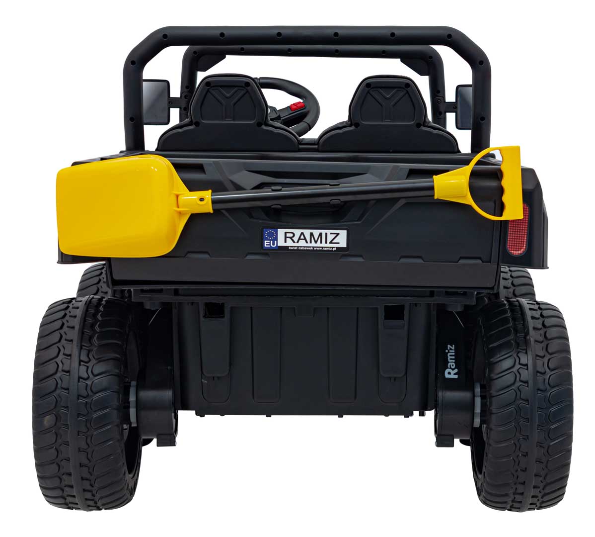 UTV eIectric pentru copii cu 2 locuri Farmer Truck XXL 900 12V 200W 4x4 (623B) Negru - imagine 4
