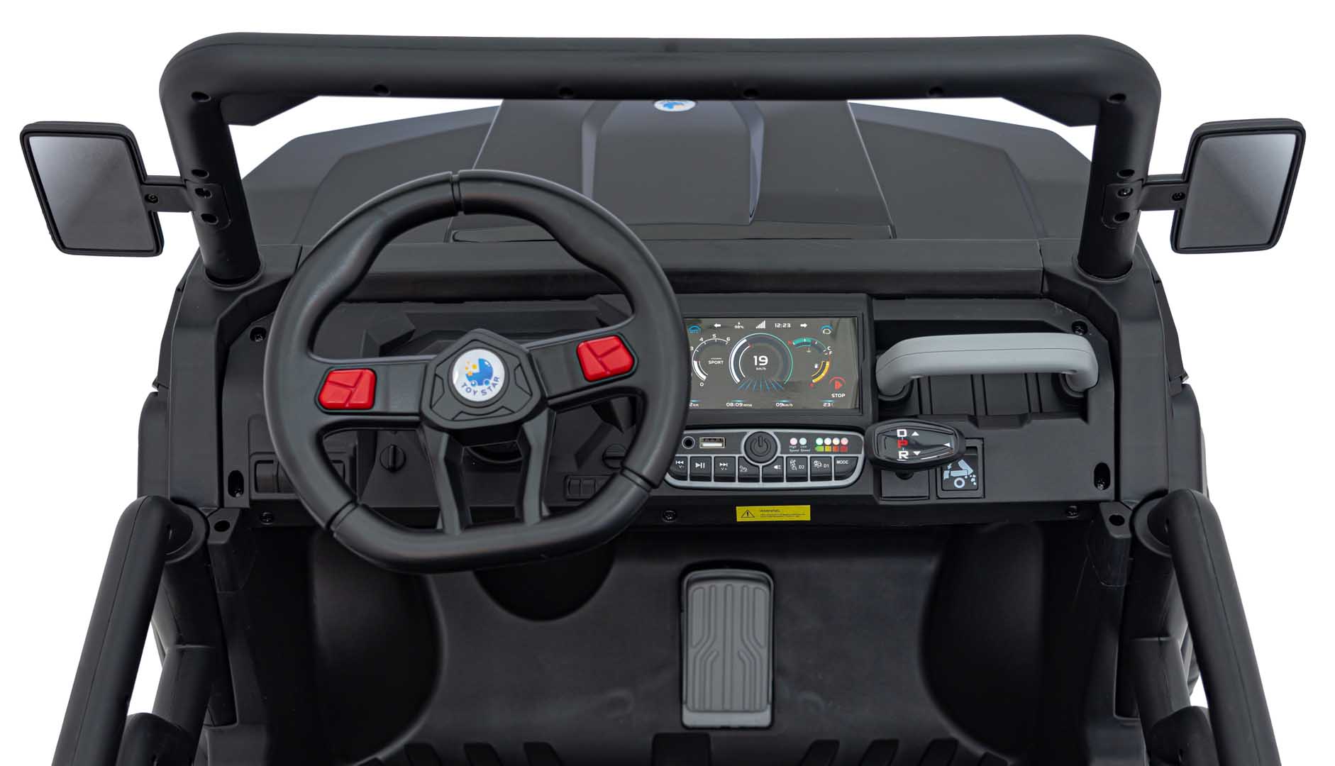 UTV eIectric pentru copii cu 2 locuri Farmer Truck XXL 900 12V 200W 4x4 (623B) Negru - imagine 9