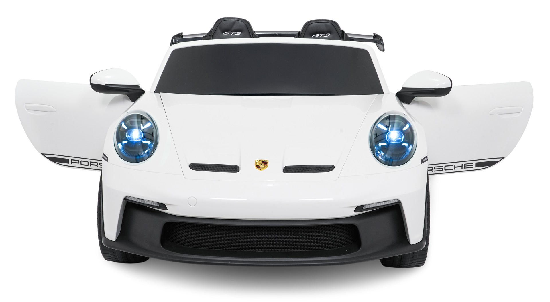 Masinuta electrica pentru copii cu 2 locuri PORSCHE 911 GT3 STRONG 24V (P911-mp4) Alb - imagine 4