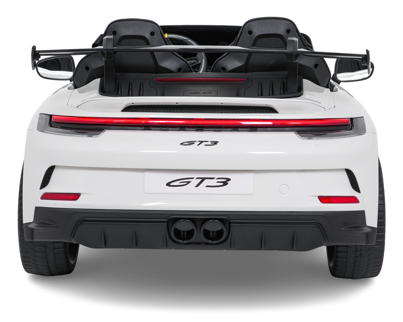 Masinuta electrica pentru copii cu 2 locuri PORSCHE 911 GT3 STRONG 24V (P911-mp4) Alb - imagine 7