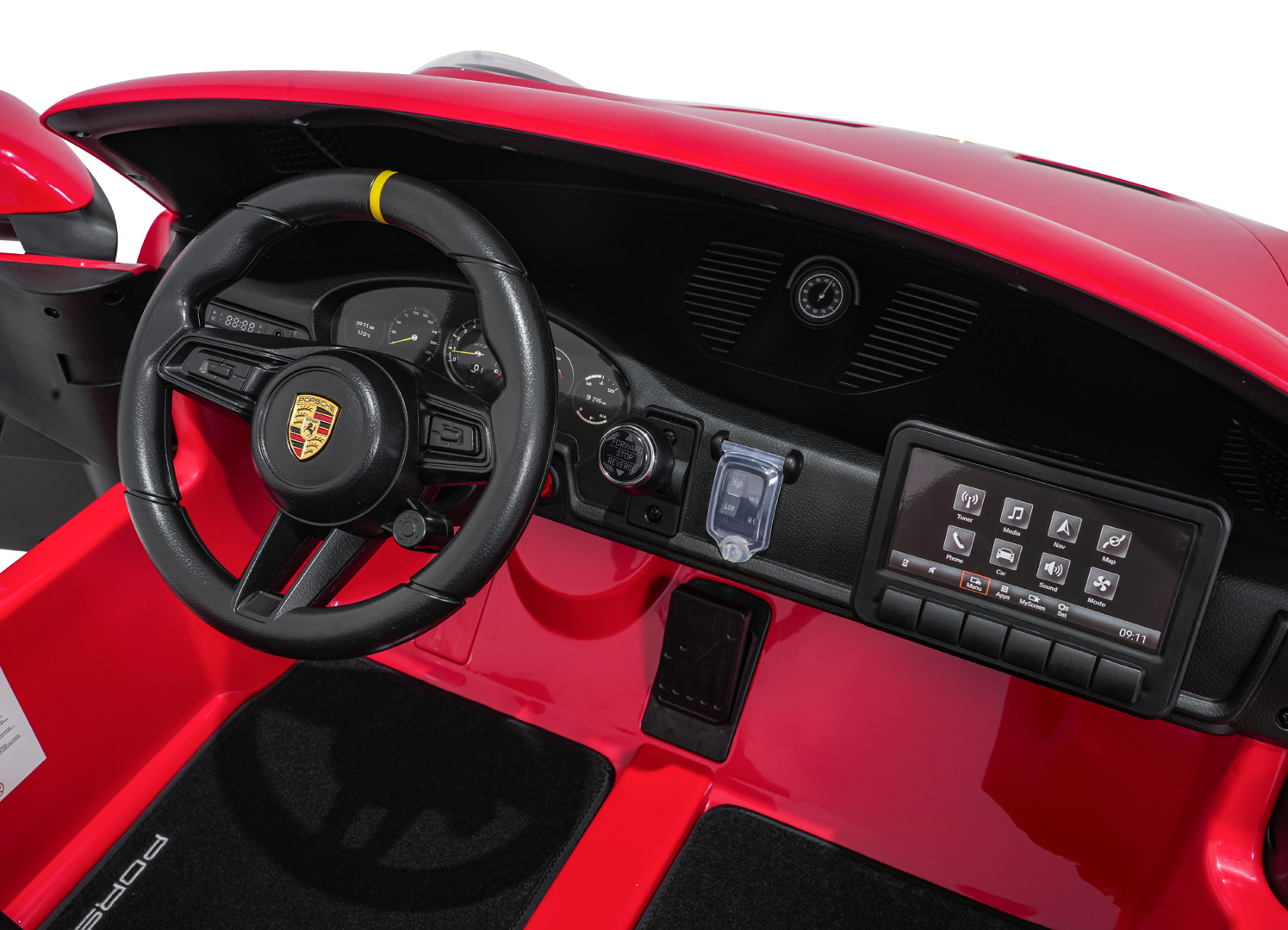 Masinuta electrica pentru copii cu 2 locuri PORSCHE 911 GT3 24V 800W 4x4 (P911) Rosu - imagine 2