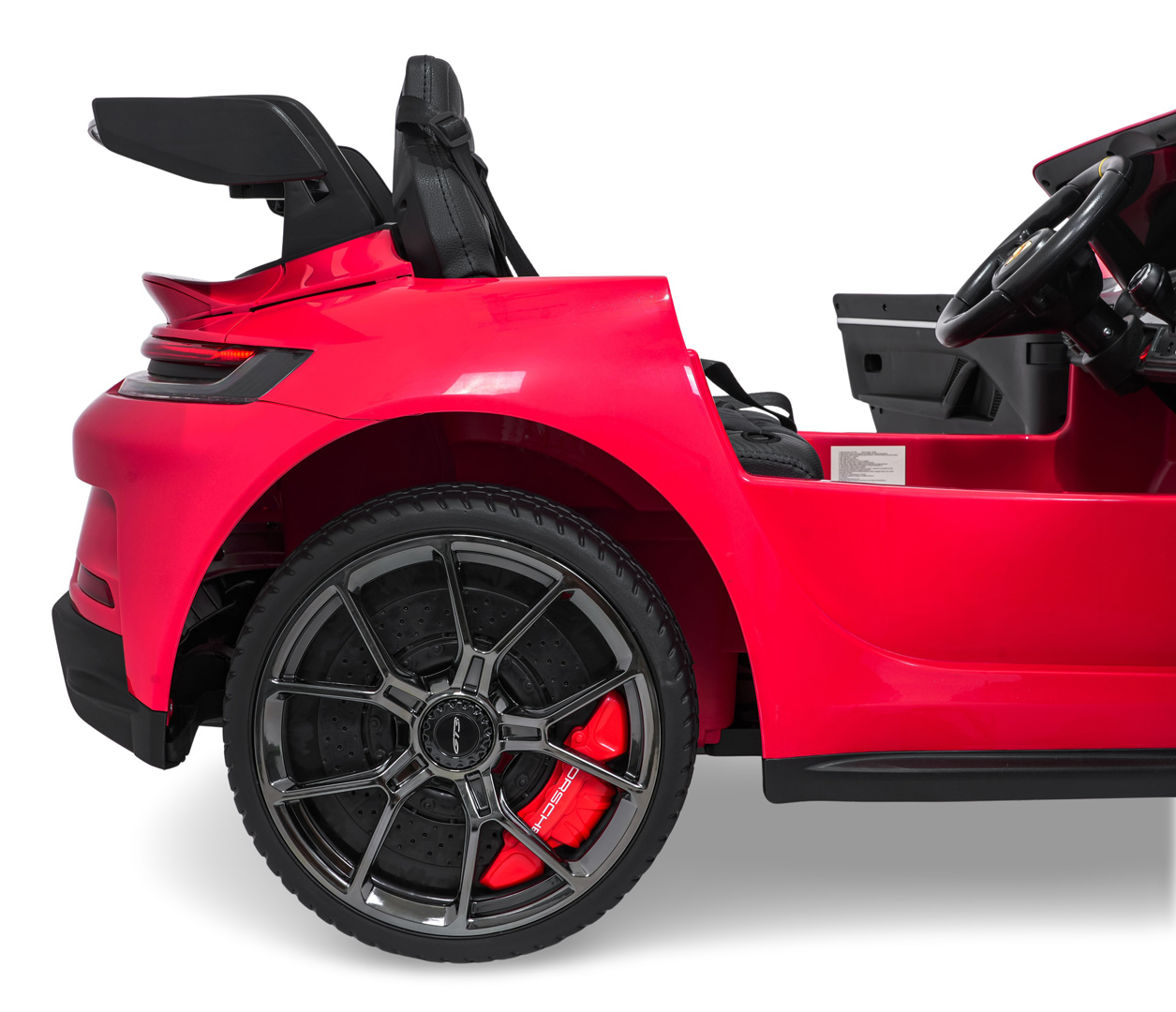 Masinuta electrica pentru copii cu 2 locuri PORSCHE 911 GT3 24V 800W 4x4 (P911) Rosu - imagine 8