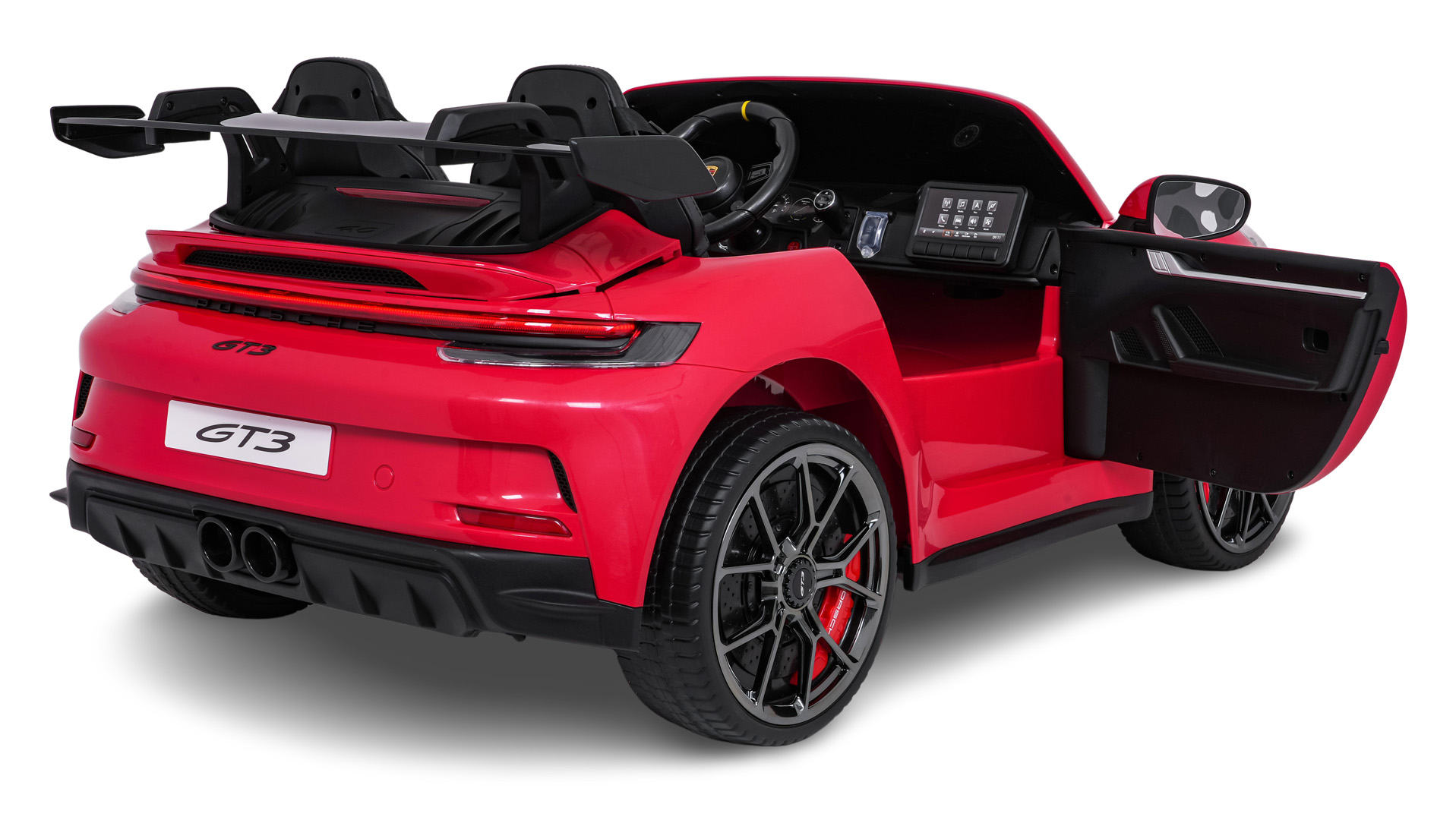 Masinuta electrica pentru copii cu 2 locuri PORSCHE 911 GT3 24V 800W 4x4 (P911) Rosu - imagine 7