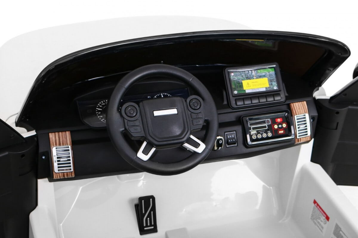 Masinuta electrica pentru copii cu 2 locuri RANGE ROVER HSE 4x4 (999), Alb - imagine 2