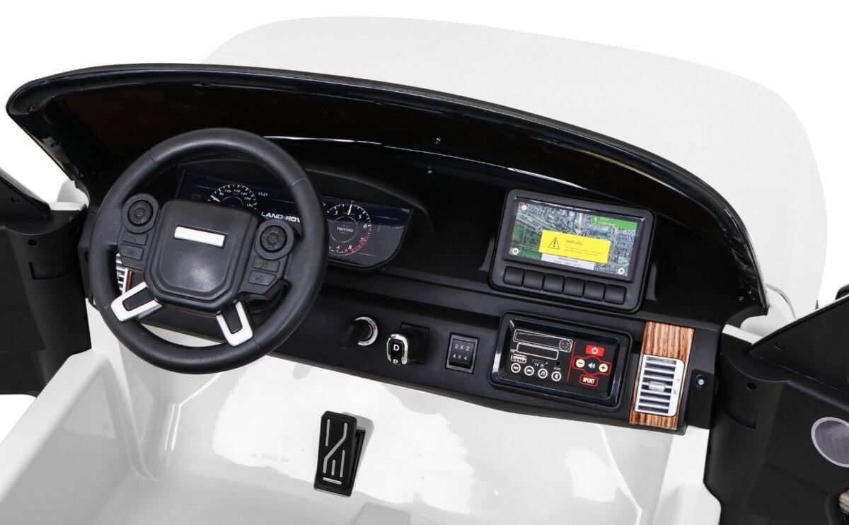 Masinuta electrica pentru copii cu 2 locuri RANGE ROVER HSE 4x4 (999), Alb - imagine 3