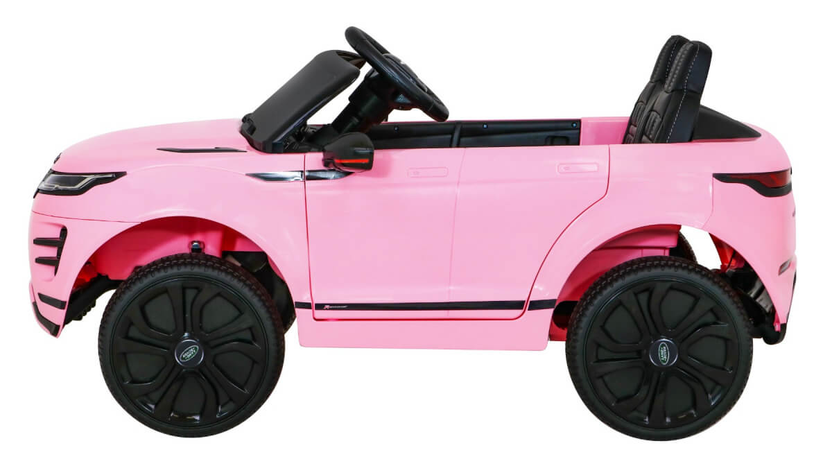 Masinuta electrica pentru copii Range Rover EVOQUE 12V 100W, roti EVA, scaun piele, telecomanda parentala, Roz - imagine 4
