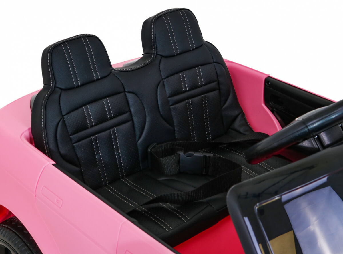 Masinuta electrica pentru copii Range Rover EVOQUE 12V 100W, roti EVA, scaun piele, telecomanda parentala, Roz - imagine 6