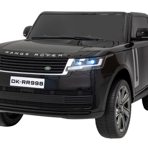 Masinuta electrica copii Range Rover SV 4×4 12V 200W roti EVA, scaun piele, telecomanda parentala, Negru