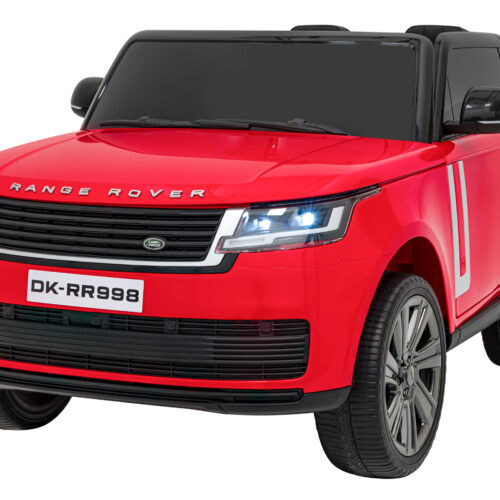 Masinuta electrica copii Range Rover SV 4×4 12V 200W roti EVA, scaun piele, telecomanda parentala, Rosu