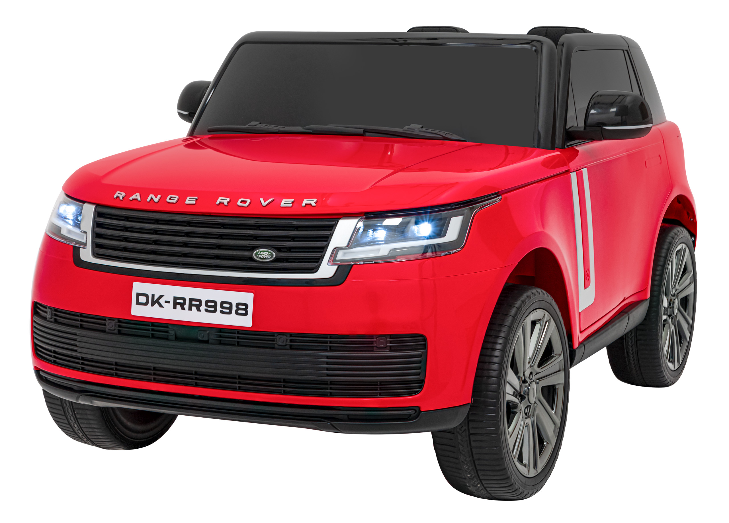 Masinuta electrica copii Range Rover SV 4x4 12V 200W roti EVA, scaun piele, telecomanda parentala, Rosu