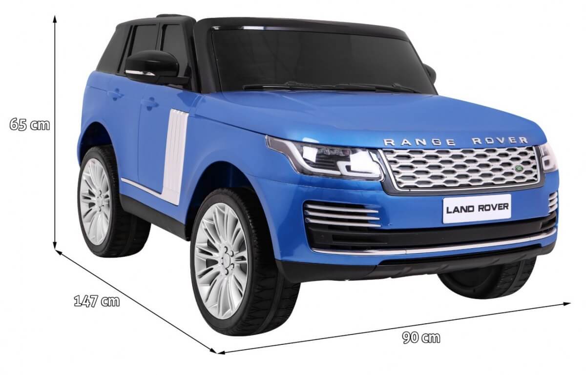 Masinuta electrica pentru copii cu 2 locuri RANGE ROVER HSE 4x4 (999) Albastru metalizat - imagine 2