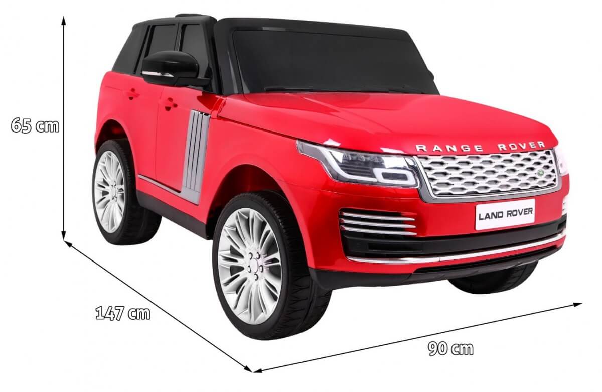 Masinuta electrica pentru copii cu 2 locuri RANGE ROVER HSE 4x4 (999) Visiniu metalizat - imagine 4