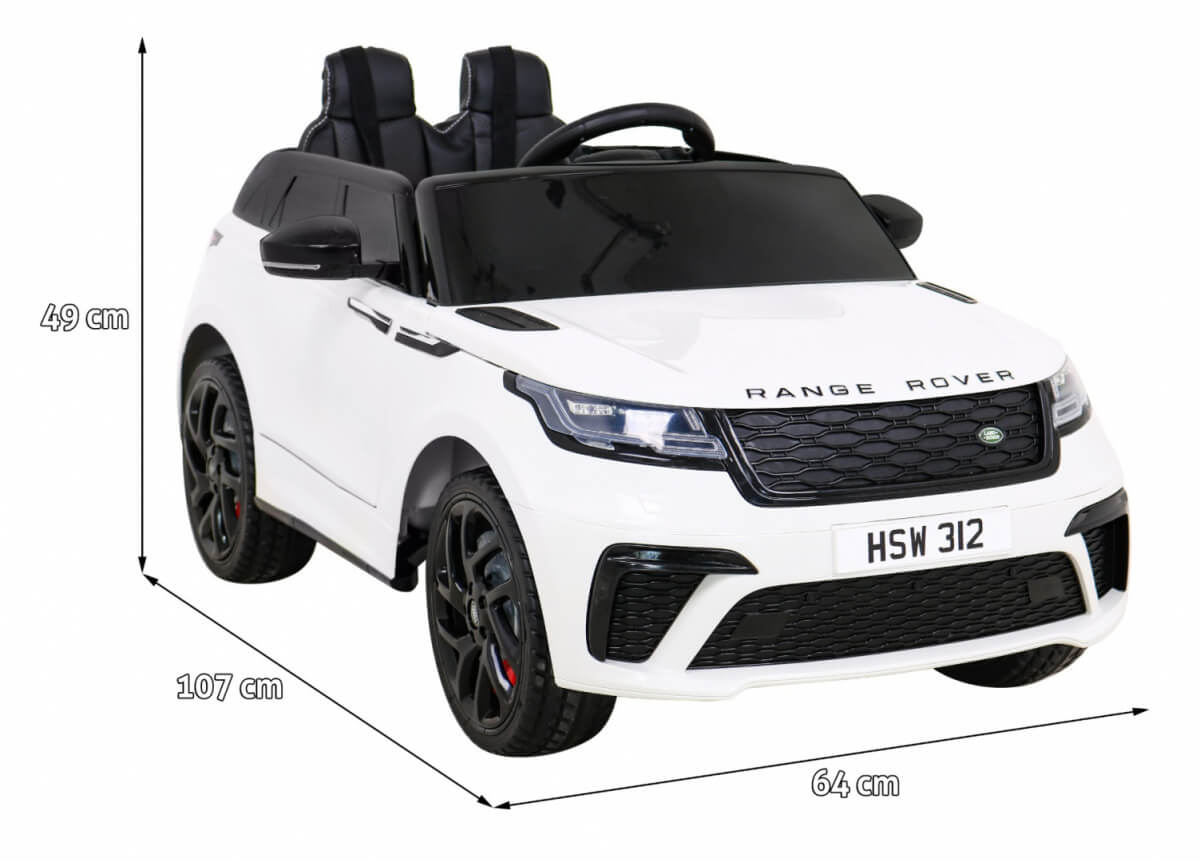 Masinuta electrica pentru copii Range Rover Velar FAST 12V 90W (2088) Alb - imagine 2