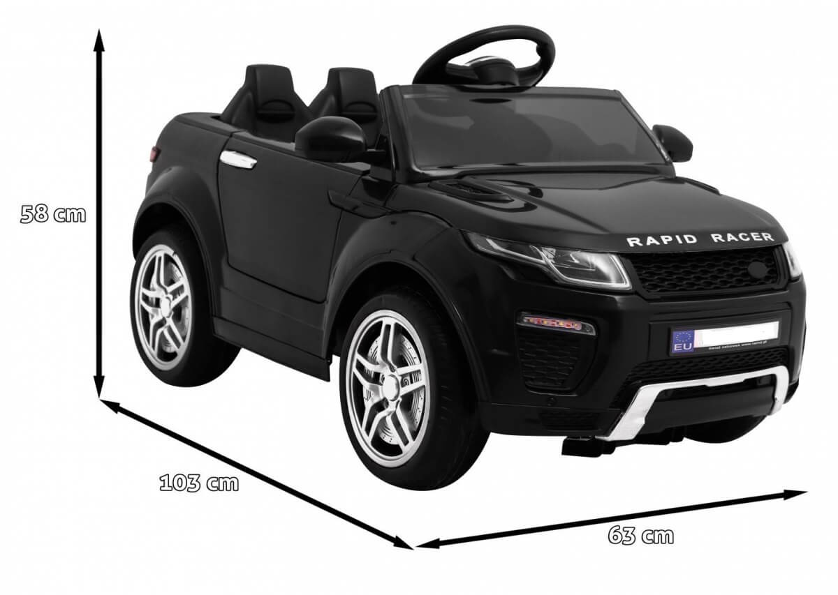 Masinuta electrica pentru copii RAPID RACER (1618) Negru - imagine 2